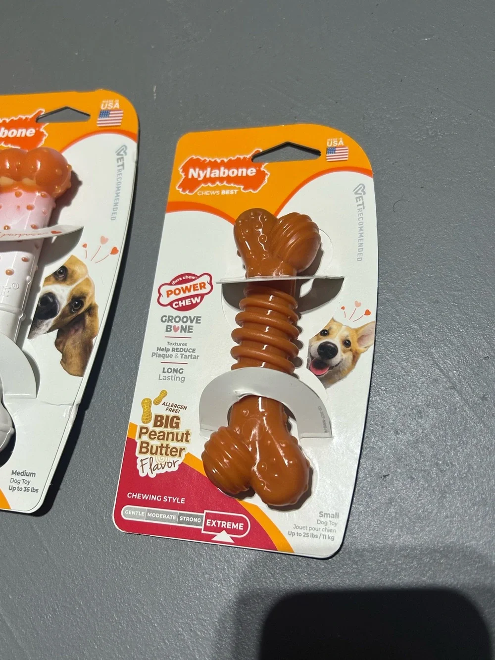 (NEW) (2 Pack) NylaBone Power Chew Extreme Bones